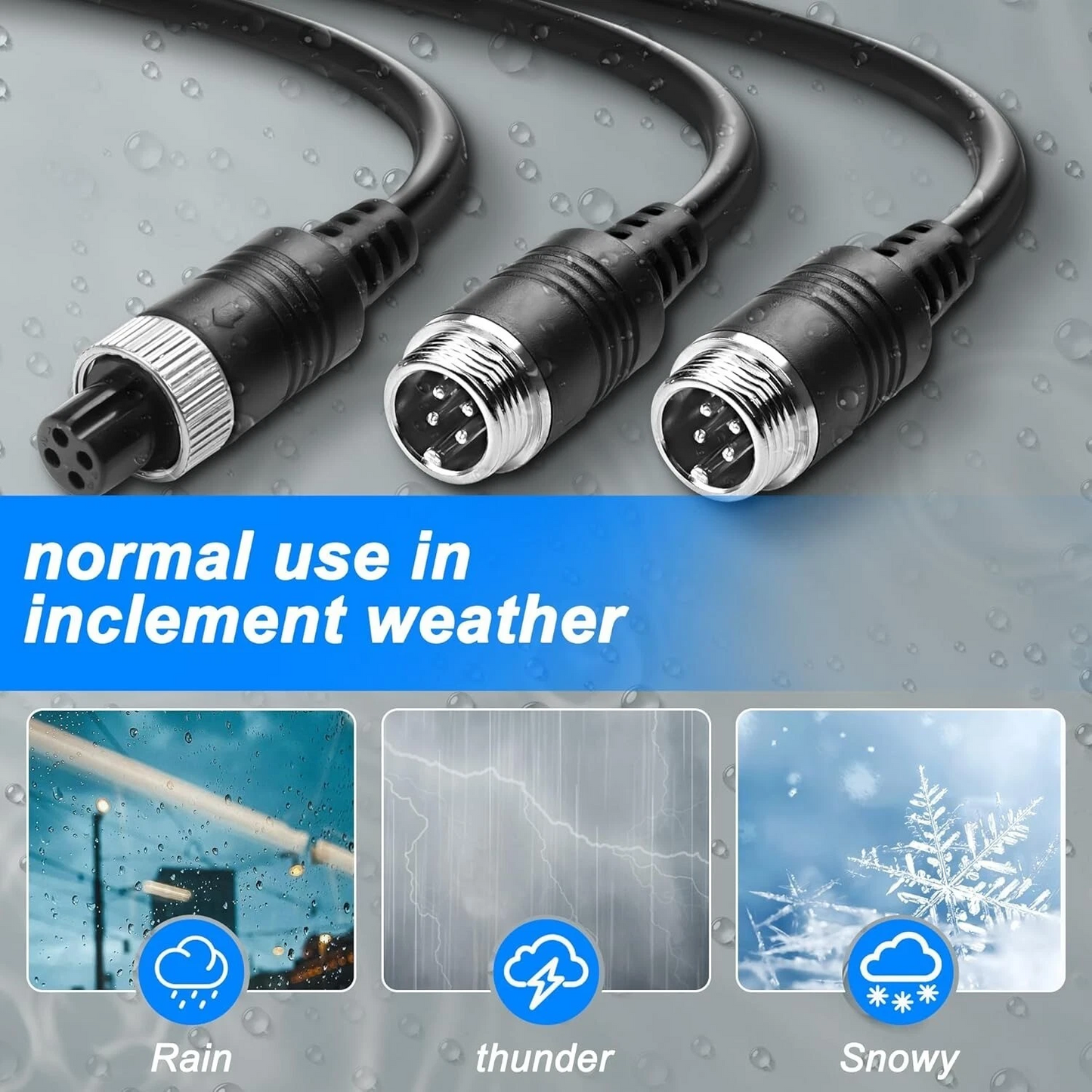 4Pin Video Splitter Cable Wire For Bus Truck Reversing Rear Camera 40cm 4-Pin 1 Female to 2 Male Y Splitter Cable SS6-4