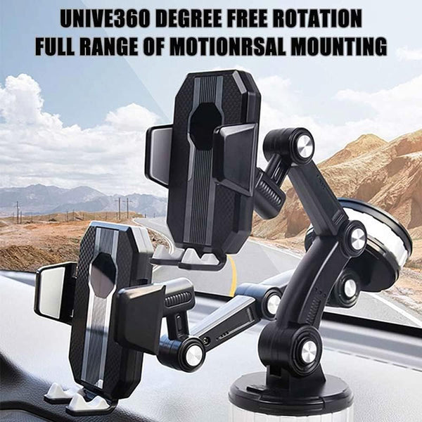 One Button Pop-up Heavy Duty Long arm Suction Cup Phone Car Holder Mount (LS130)