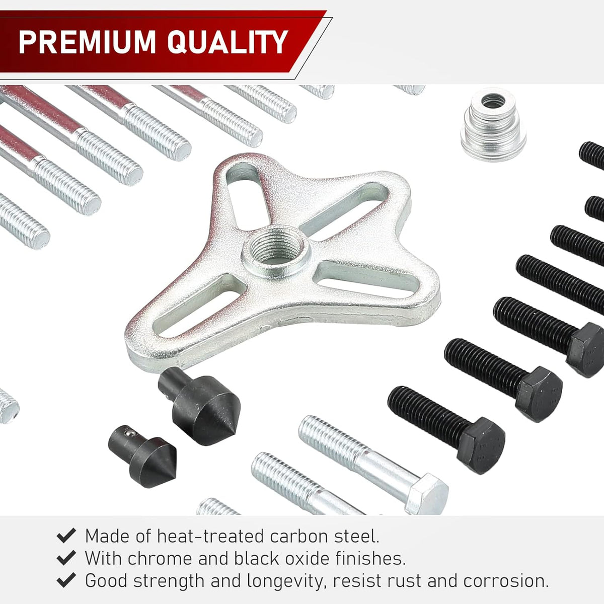 46pc Harmonic Balancer Tool Kit For Steering Wheel Gear Puller Set (JS