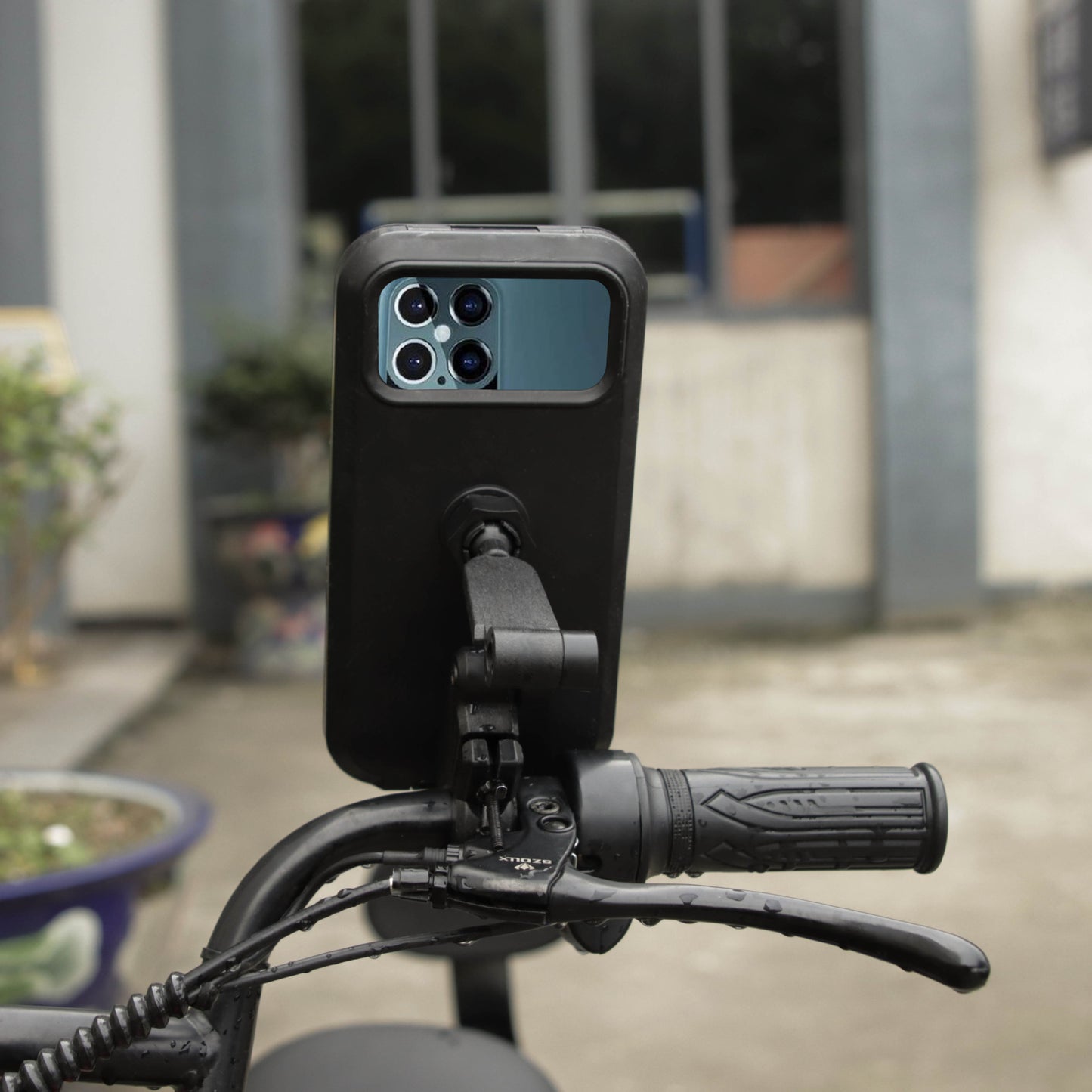 Waterproof Bike Motorcycle Handlebar Mount Holder Case For Mobile Phone (LS78)