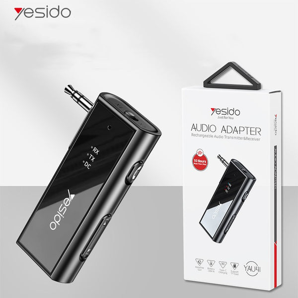 Yesido Bluetooth 5.0 Transmitter Receiver Audio Adapter AUX 3.5mm TV CAR Speaker