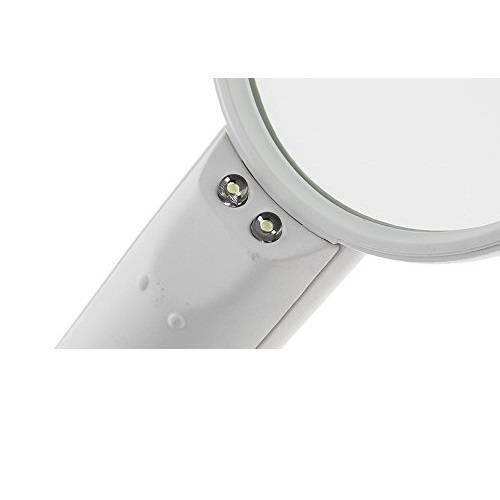 Portable 65mm 4X Handheld Magnifier With High-Quality Magnifying Glass LED Light (QS121)