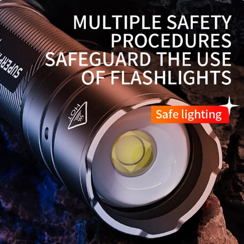 SUPERFIRE F3 Torch (RS21) 7W Flashlight Rechargeable Zoom Handheld Portable