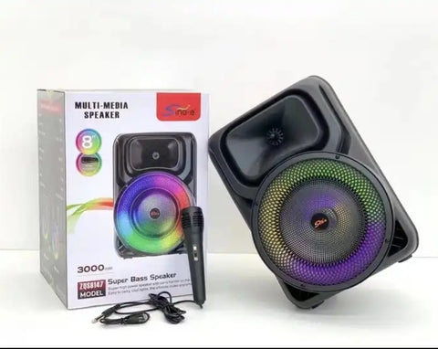 New Arrival Party Speaker Wireless ZQS8147 with Microphone RGB Lights