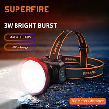 SuperFire HL55-S Rechargeable Headlamp Torch (RS30)