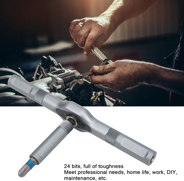 24pcs Multipurpose Ratchet Wrench Screwdriver WS05