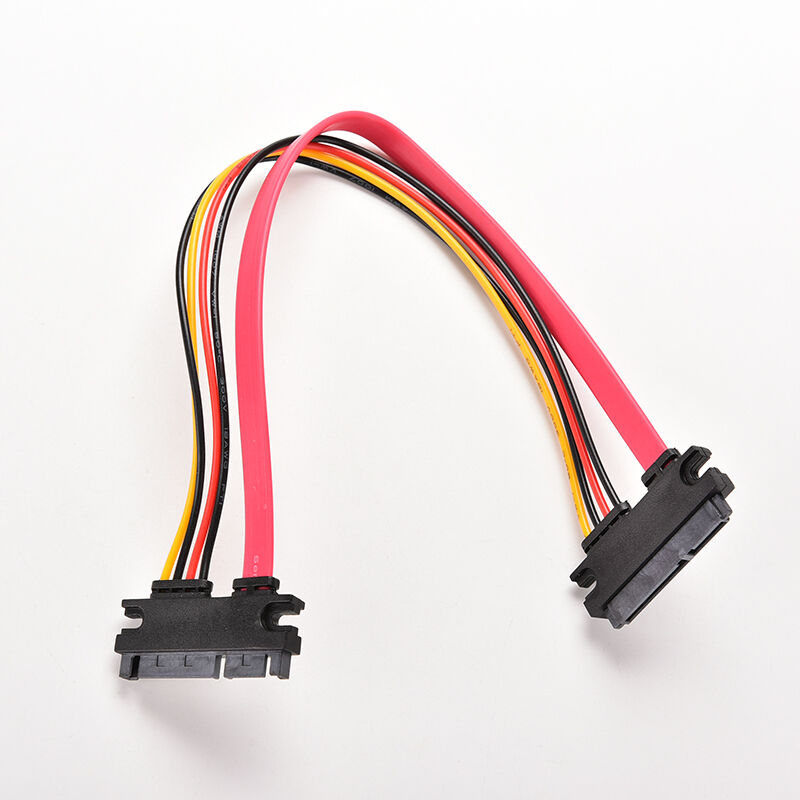 30CM Male to Female 7+15 Pin SATA Data HDD Power Cable (LS76) Extend Extension