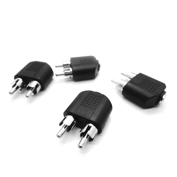 3.5mm AUX Female to 2 RCA Male Audio Adapter (M15)