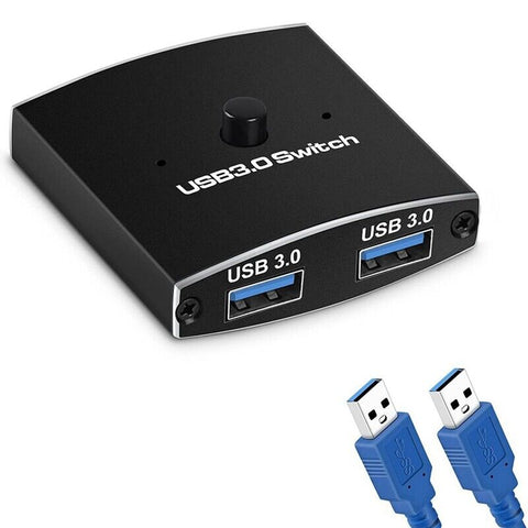 USB 3.0 Switch KVM USB HUB Switcher Bi-Directional 2 in 1 out for 2 PC Printer (LS25.1)
