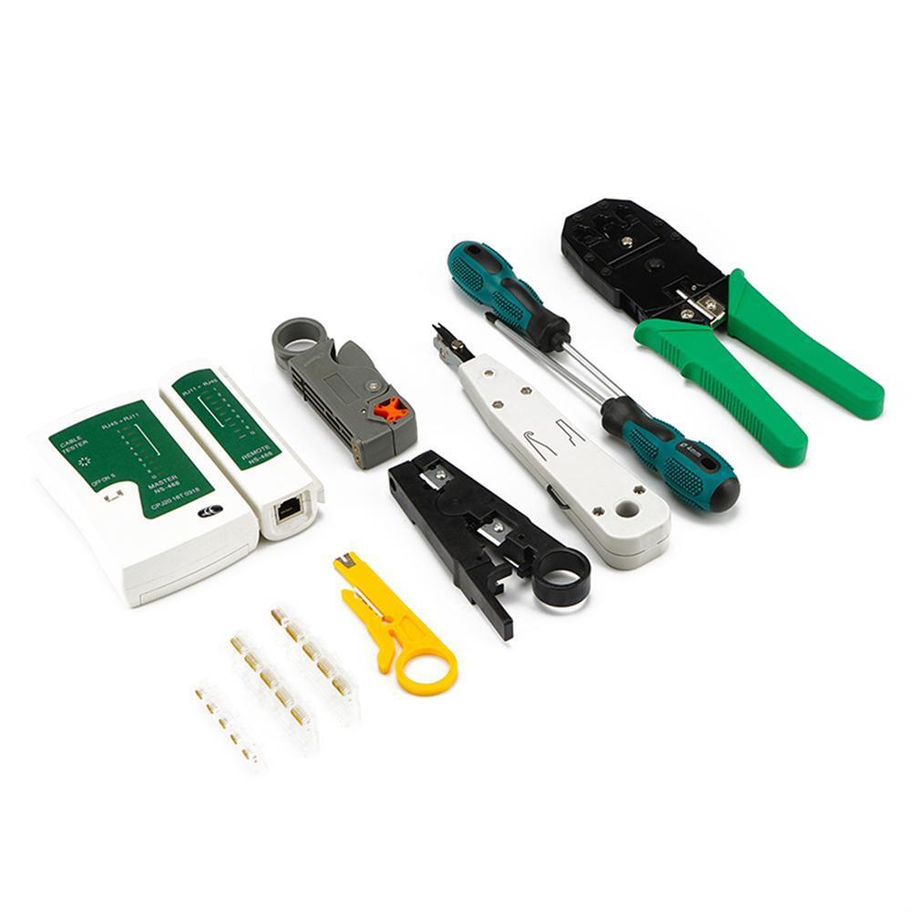 13pcs Network Cable Repair Maintenance Tool Kit (JS20.1) Set Cable Crimper Plier