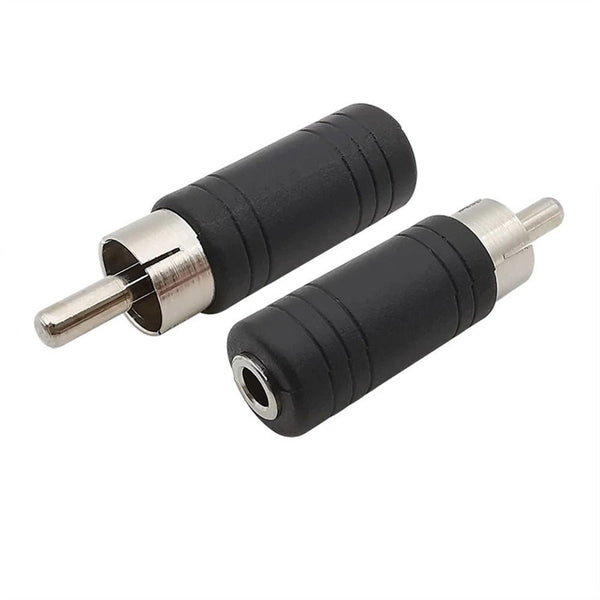 RCA Male to 3.5 mm Female Mono Audio Plug Jack Adapter (M45) Converter Connector