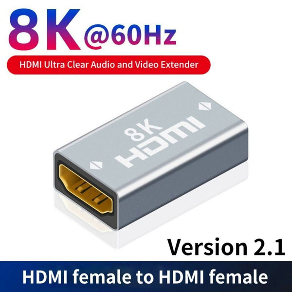8K HDMI-compatible Female to Female Connector (C41) Adapter