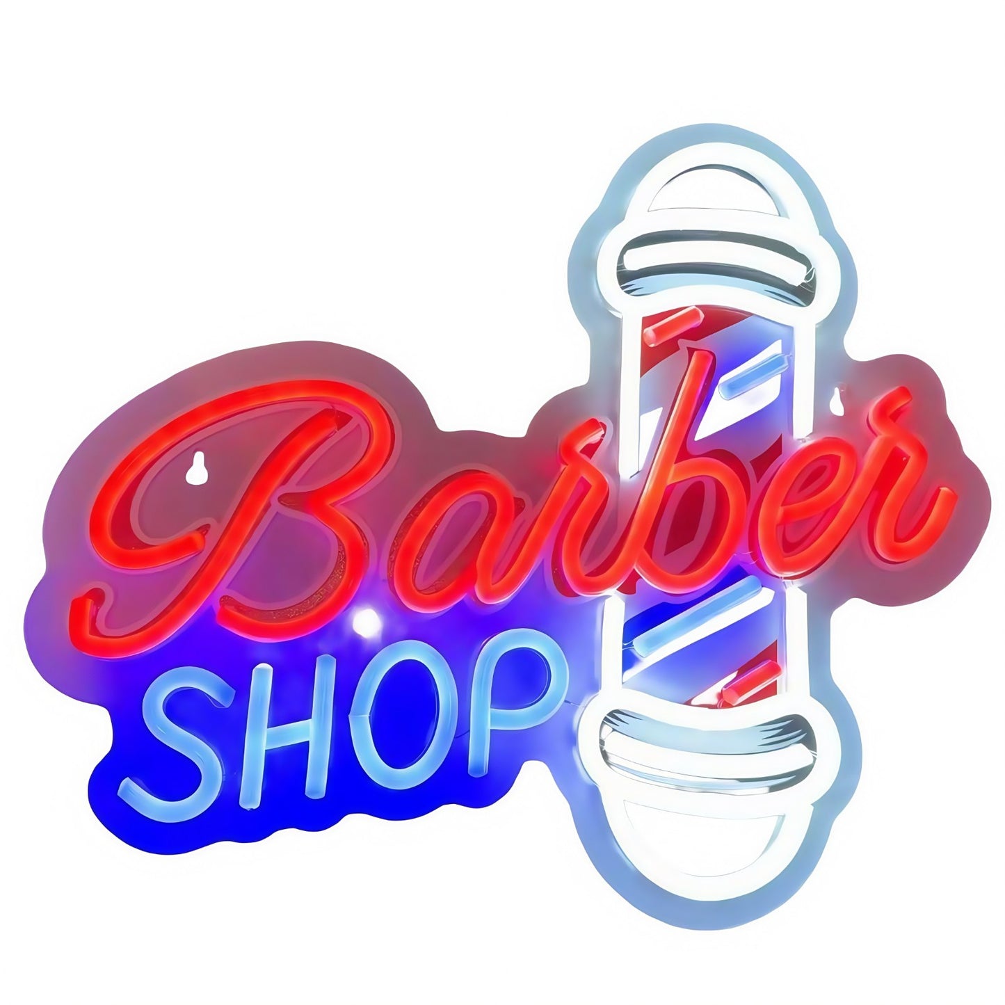 33x39cm USB Powered Barber Shop Neon Sign LED Sign for Hair Salons & Barbershop