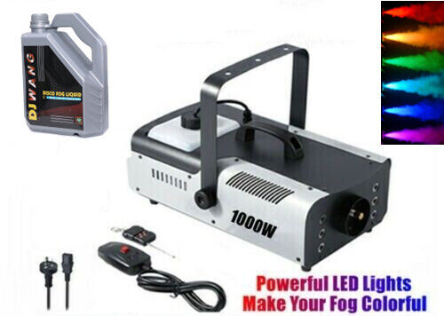 1000W Professional Fog Machine With Full RGB LED and remote