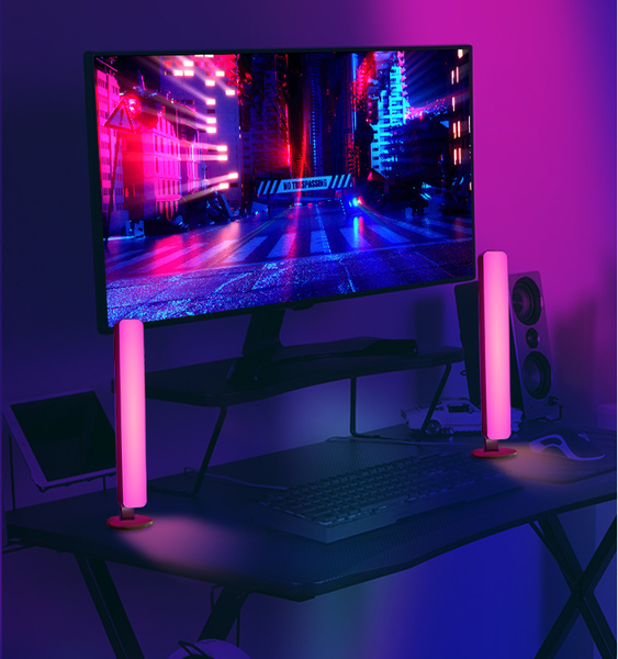 1 Pair RGB Atmosphere Light Bar Gaming TV for PC Pros