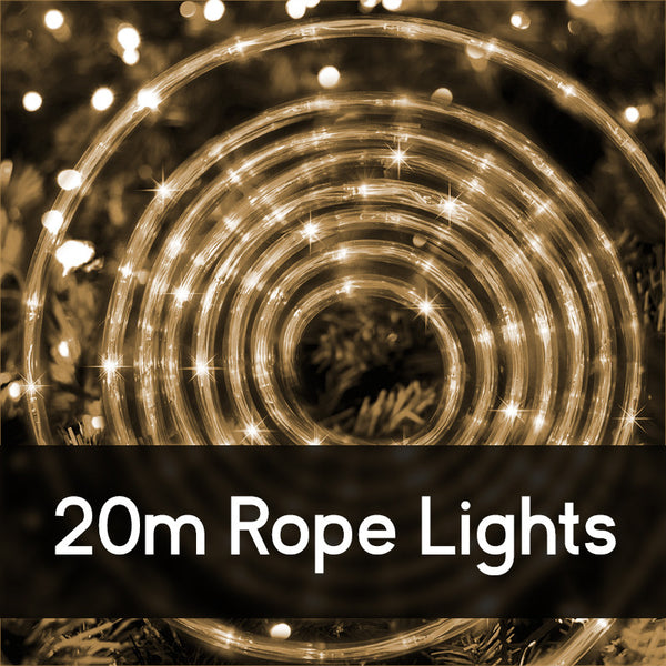 20M LED Rope Lights for Christmas