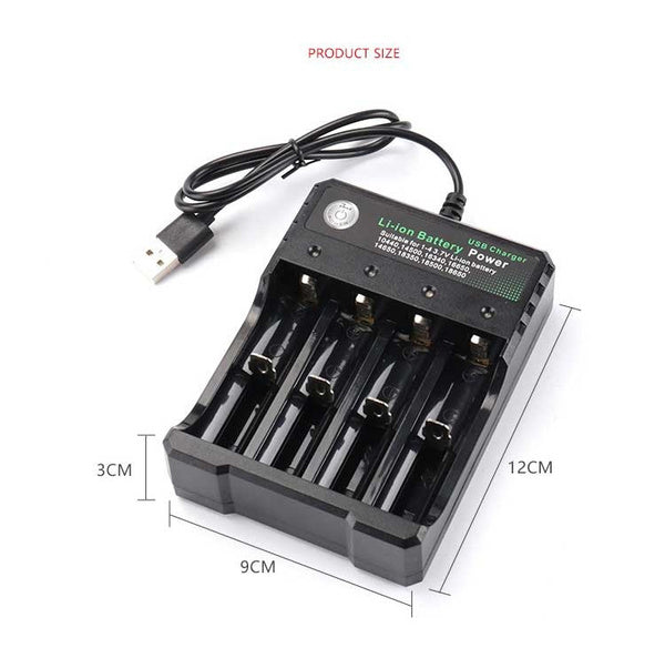 Single/Dual/Quad Rechargeable Battery Chargers for 17670/18650