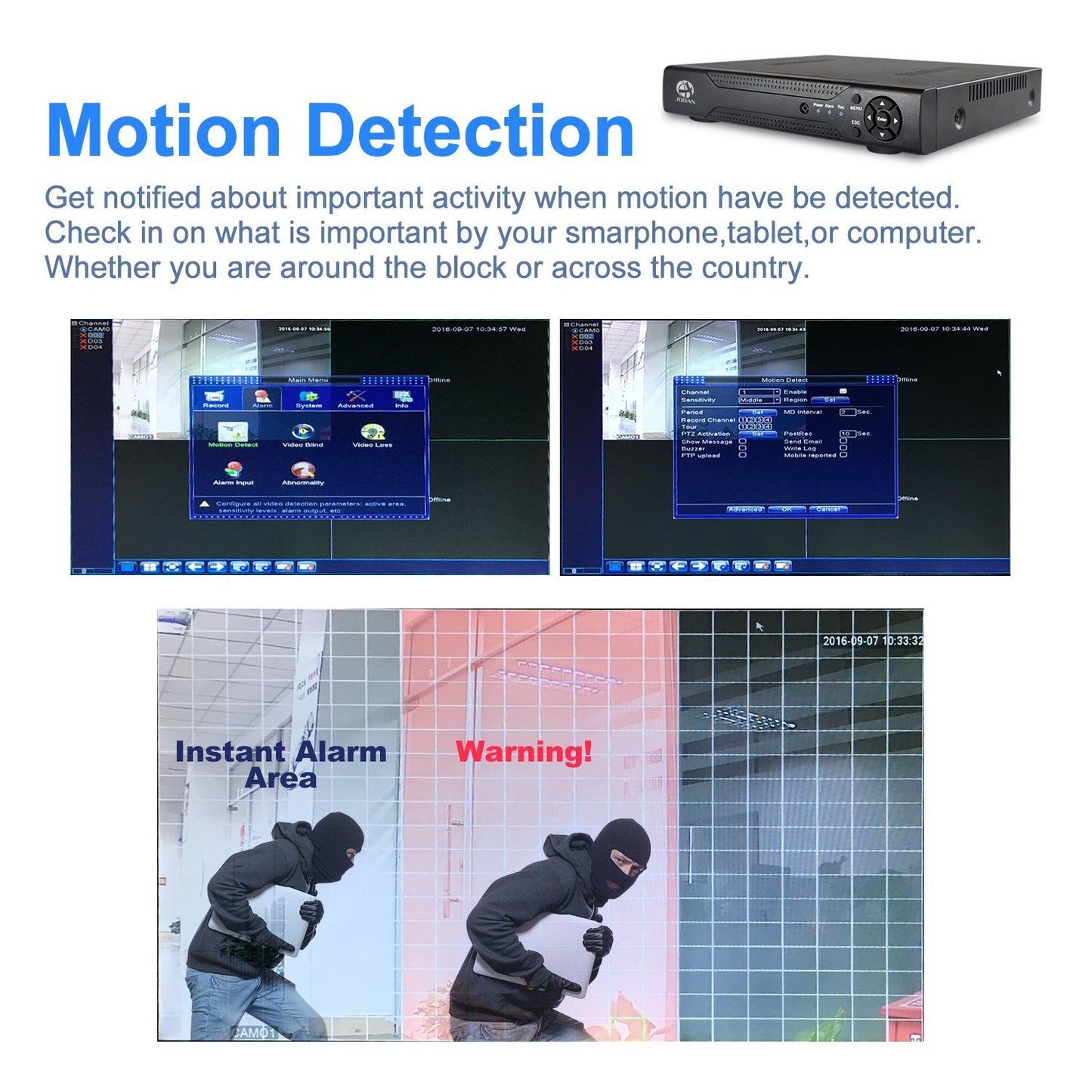 HD IP Security CCTV System NVR KIT 1TB+ 4 x IP Camera + NVR + Cables