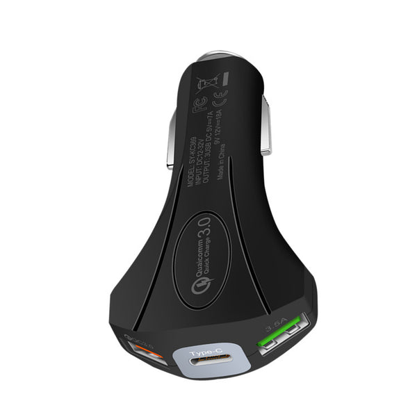 Quick 40W QC3.0 Car Charger PD FAST Charge USB Type C Adapter For Lightning Samsung