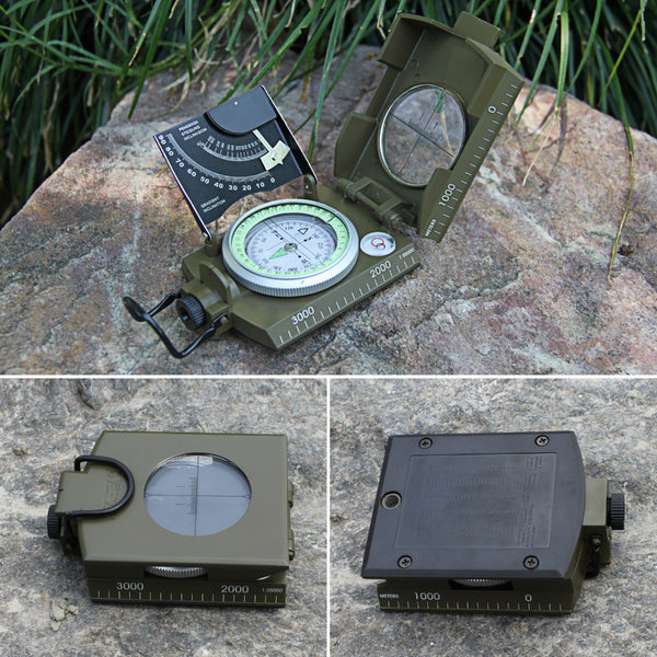 High Quality Metal Compass w/ Clinometer