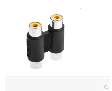 2 RCA Coupler to 2 RCA Adapter