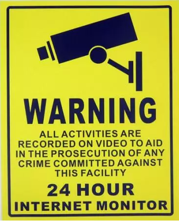 CCTV Surveillance Warning Sign A4 Sticker