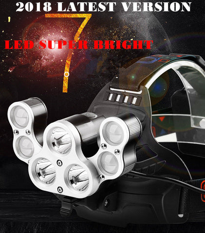 High Power 7X Cree T6 LED Headlamp