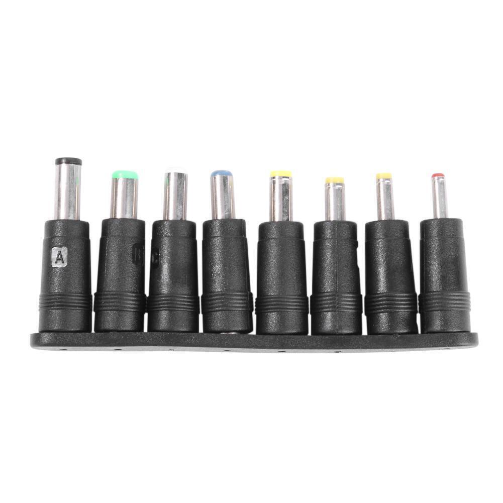 8 in 1 AC DC Adapter Plug Connector Tips 5.5x2.1mm Female For Power Transformer