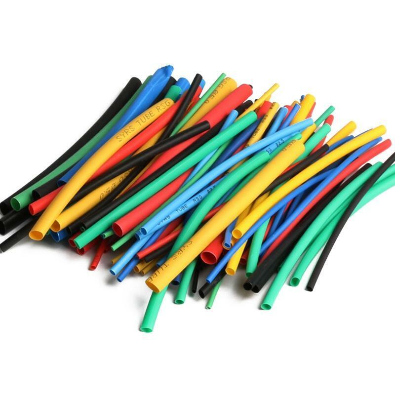 100 Pcs Heat Shrink Tube Insulation Sleeving Electrical Wire Wrap Assortment Tool Kit
