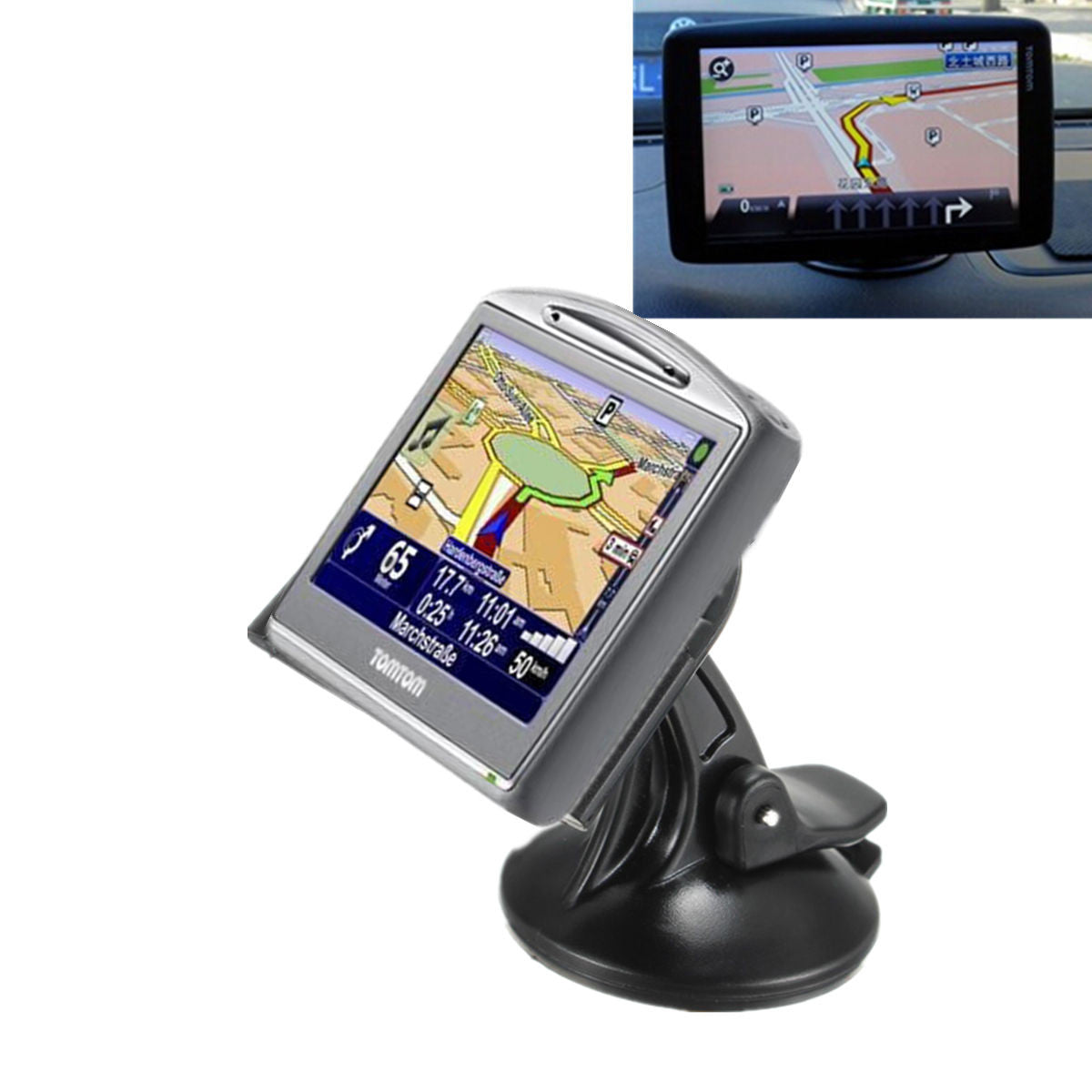 3.5  Suction Cup Base Support GPS Navigation Holder for TomTom One V2 V3