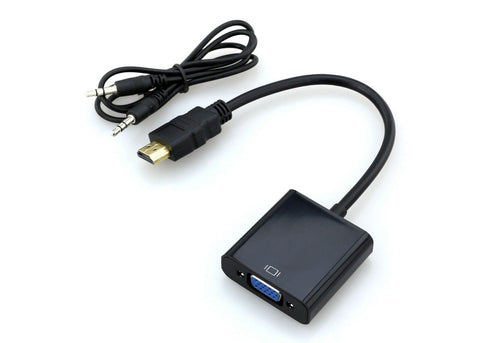 HDMI to VGA Video Adapter with Audio (JS19) For PC