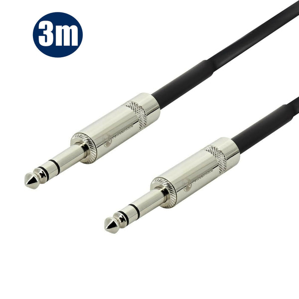 Stereo 6.35mm 1/4 jack Male to Male Cable 1m/3m/5m SE3