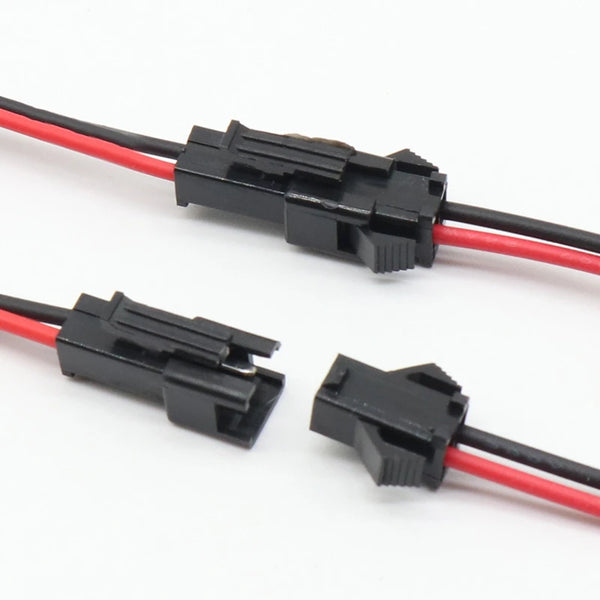 Pair JST SM 2P 2Pin Plug Socket Male to Female Wire (L16) For Led strips
