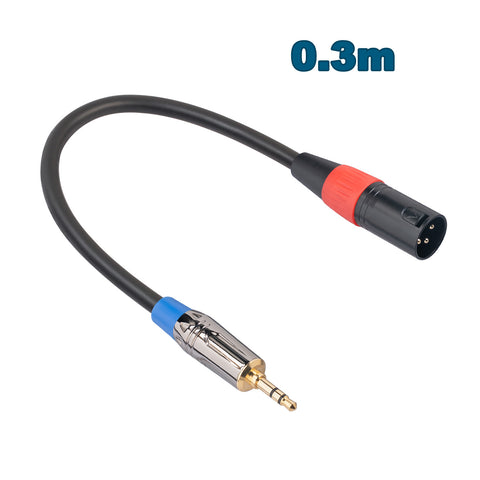 3.5mm to XLR 3Pin Male Cable 1/8" Male TRS Audio Converter Stereo Adapter Cord