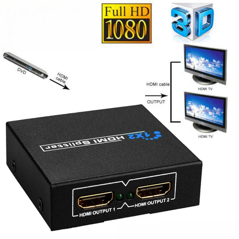 1 In 2 Out HDMI Splitter LS66 AV Adapters