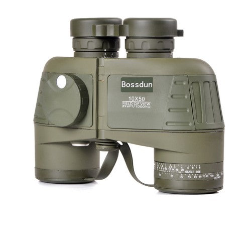 BOSSDUN 10x50 Low Light Vison Binoculars Military Tactical W/Rangefinder Compass (QS209)