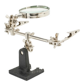 Hands Free 5x Magnifier 3 handles Soldering Station Stand QS179 DIY & Home Tools