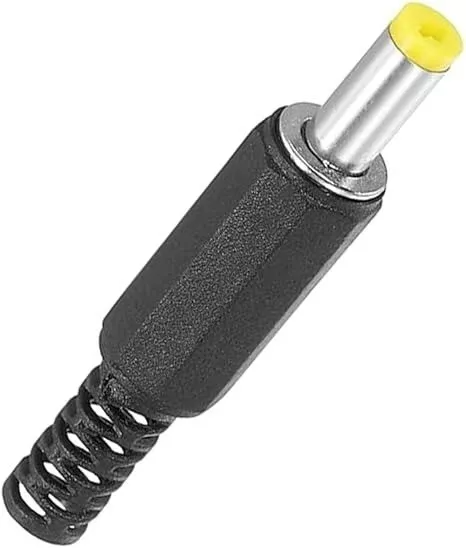 4.0mm x 1.7mm DC Power Supply Male Connector Yellow Solder Plug Jack DIY Repair T39
