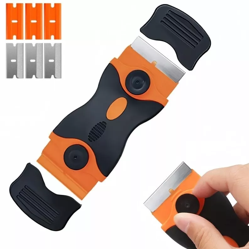 Razor Blade Scraper Double Edged Razor blade Scraping Tool W/ 6 Pcs Paint Scrape VS15-16