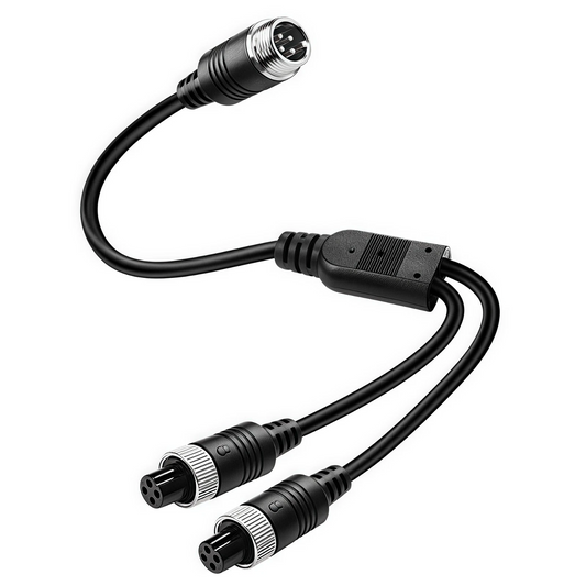 Video Splitter For Bus Truck Reversing Rear Camera 1 Male to 2 Female Y Splitter Cable  SS06