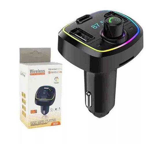 M32P Wireless Bluetooth FM Transmitter Hands free Car Kit MP3 Player USB Charger
