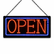 12V Epoxy 'Open' LED Neon Sign 60cm x 30cm w/ 3 Modes & Power Adapter Ready-Made LED Signs