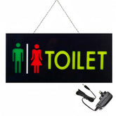Toilet led sign Neon sign LED Sign 43cm x 23cm w/ 12V Power Adapter & Chain Ready-Made LED Signs