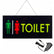 Toilet led sign Neon sign LED Sign 43cm x 23cm w/ 12V Power Adapter & Chain Ready-Made LED Signs