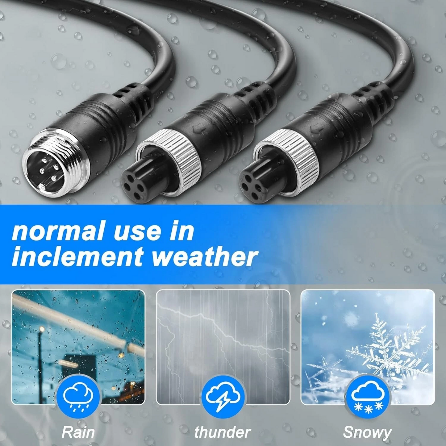 Video Splitter For Bus Truck Reversing Rear Camera 1 Male to 2 Female Y Splitter Cable  SS06