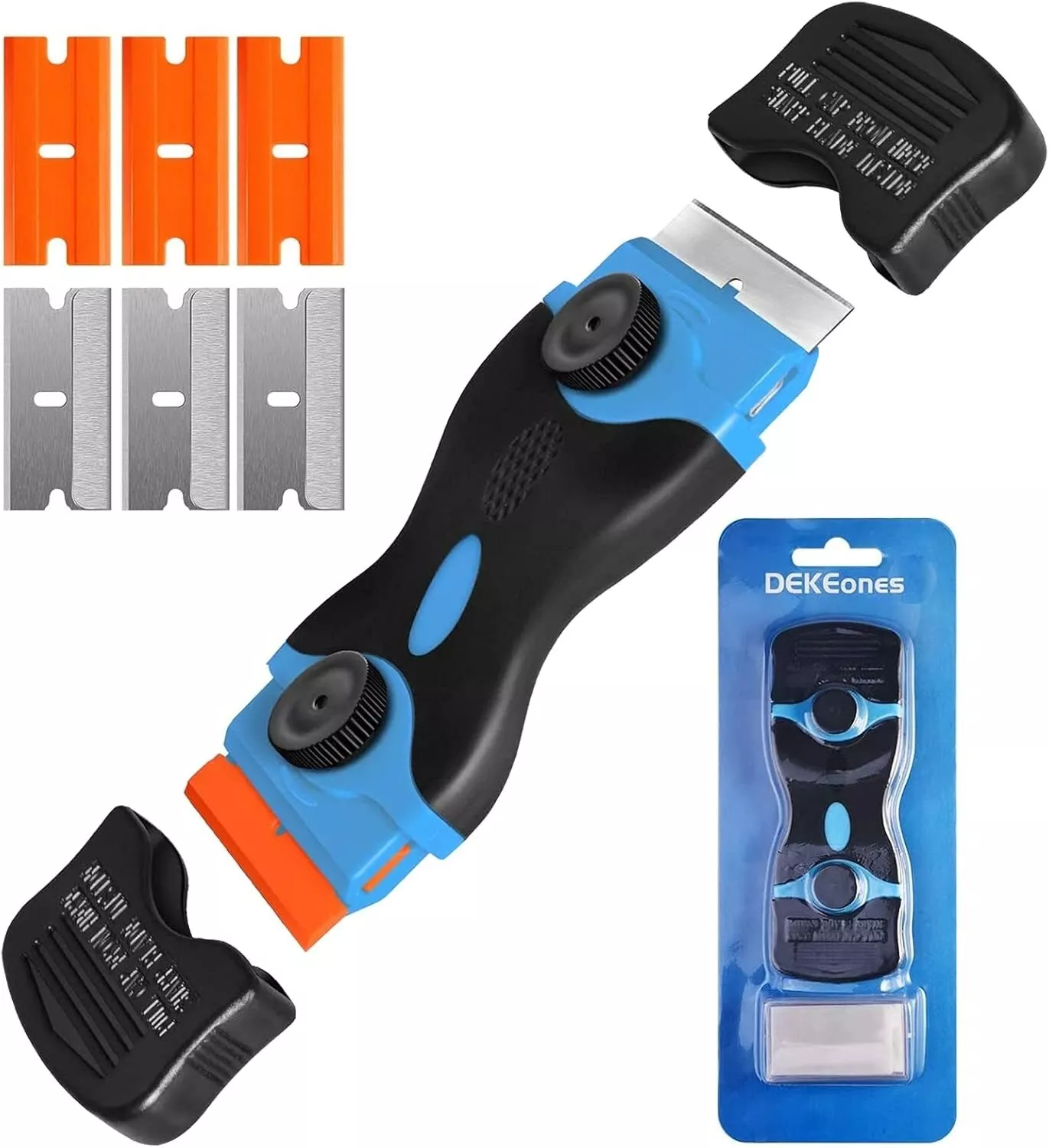 Razor Blade Scraper Double Edged Razor blade Scraping Tool W/ 6 Pcs Paint Scrape VS15-16