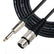 6.35mm Mono Male to XLR Female Microphone Lead 0.5M to 10M AV Cables