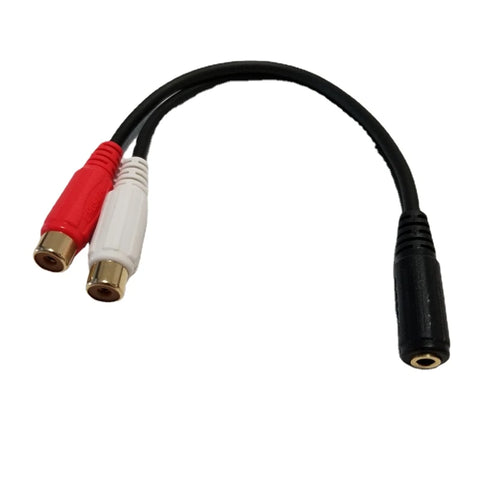 3.5mm AUX Female to 2 RCA Female Cable (FS37)
