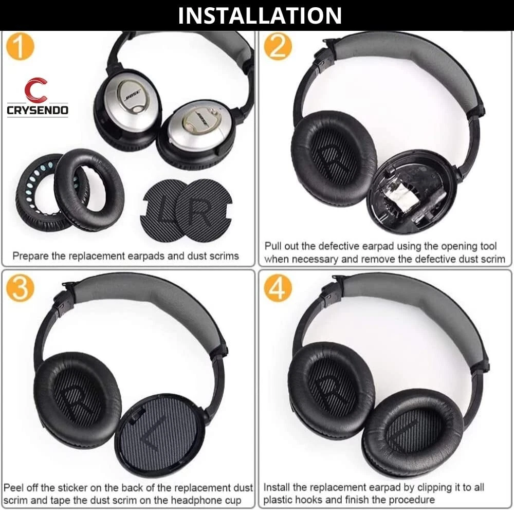 Ear Cushion Pads for Bose QC35 QC35ii SoundLink SoundTrue Ear Headphones Cover MS80
