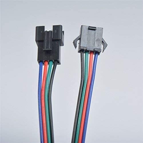 1 Pair 4 Pin 4P JST SM Male to Female Connector (L31/32) For LED Strips RGB